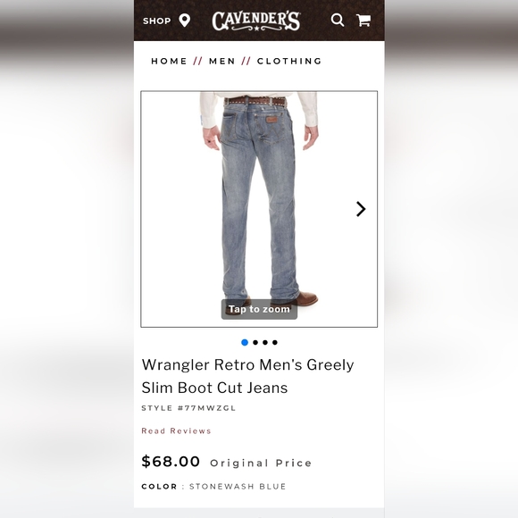 Men's Wrangler Retro Jeans $45 EACH - Picture 4 of 5